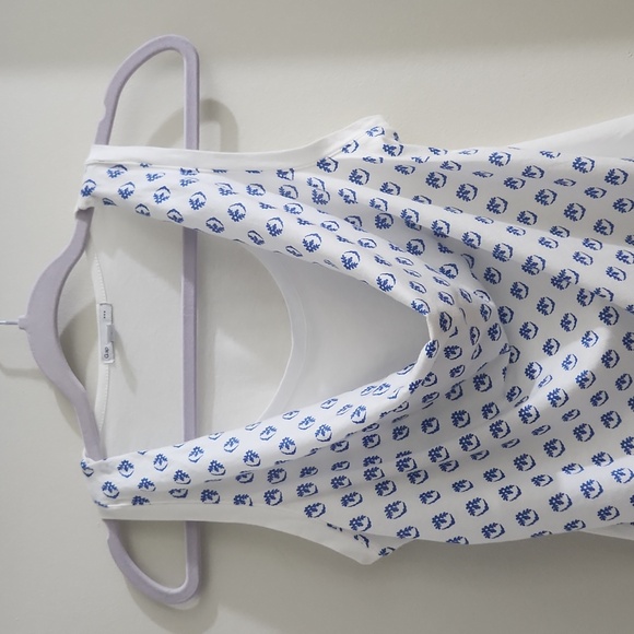 Gap draped cotton top with partial under tank top Small - Picture 2 of 16